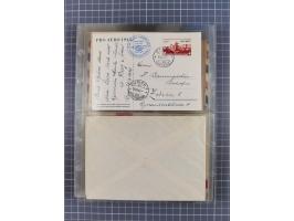 1910/45, Deutsche und internationale Flugpost, 2 Alben mit 430 Briefen, Karten, GZ, Ansichtskarten, dabei Deutsches Reich mit