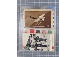 1910/45, Deutsche und internationale Flugpost, 2 Alben mit 430 Briefen, Karten, GZ, Ansichtskarten, dabei Deutsches Reich mit