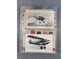 1910/45, Deutsche und internationale Flugpost, 2 Alben mit 430 Briefen, Karten, GZ, Ansichtskarten, dabei Deutsches Reich mit