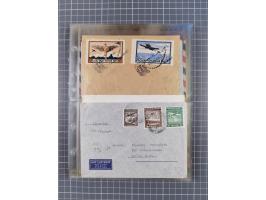 1910/45, Deutsche und internationale Flugpost, 2 Alben mit 430 Briefen, Karten, GZ, Ansichtskarten, dabei Deutsches Reich mit