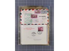 1910/45, Deutsche und internationale Flugpost, 2 Alben mit 430 Briefen, Karten, GZ, Ansichtskarten, dabei Deutsches Reich mit