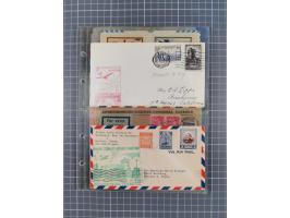 1910/45, Deutsche und internationale Flugpost, 2 Alben mit 430 Briefen, Karten, GZ, Ansichtskarten, dabei Deutsches Reich mit