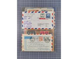 1910/45, Deutsche und internationale Flugpost, 2 Alben mit 430 Briefen, Karten, GZ, Ansichtskarten, dabei Deutsches Reich mit