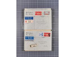 1910/45, Deutsche und internationale Flugpost, 2 Alben mit 430 Briefen, Karten, GZ, Ansichtskarten, dabei Deutsches Reich mit