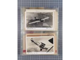 1910/45, Deutsche und internationale Flugpost, 2 Alben mit 430 Briefen, Karten, GZ, Ansichtskarten, dabei Deutsches Reich mit