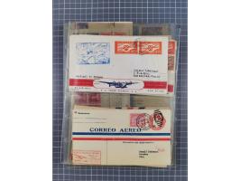 1910/45, Deutsche und internationale Flugpost, 2 Alben mit 430 Briefen, Karten, GZ, Ansichtskarten, dabei Deutsches Reich mit