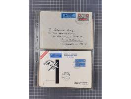 1910/45, Deutsche und internationale Flugpost, 2 Alben mit 430 Briefen, Karten, GZ, Ansichtskarten, dabei Deutsches Reich mit