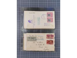 1910/45, Deutsche und internationale Flugpost, 2 Alben mit 430 Briefen, Karten, GZ, Ansichtskarten, dabei Deutsches Reich mit