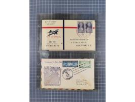 1910/45, Deutsche und internationale Flugpost, 2 Alben mit 430 Briefen, Karten, GZ, Ansichtskarten, dabei Deutsches Reich mit