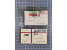 1910/45, Deutsche und internationale Flugpost, 2 Alben mit 430 Briefen, Karten, GZ, Ansichtskarten, dabei Deutsches Reich mit