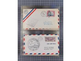 1910/45, Deutsche und internationale Flugpost, 2 Alben mit 430 Briefen, Karten, GZ, Ansichtskarten, dabei Deutsches Reich mit