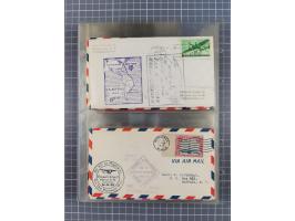 1910/45, Deutsche und internationale Flugpost, 2 Alben mit 430 Briefen, Karten, GZ, Ansichtskarten, dabei Deutsches Reich mit