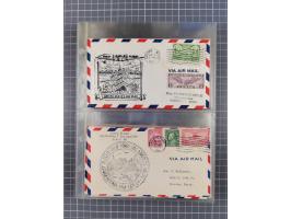 1910/45, Deutsche und internationale Flugpost, 2 Alben mit 430 Briefen, Karten, GZ, Ansichtskarten, dabei Deutsches Reich mit