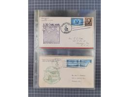 1910/45, Deutsche und internationale Flugpost, 2 Alben mit 430 Briefen, Karten, GZ, Ansichtskarten, dabei Deutsches Reich mit