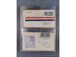 1910/45, Deutsche und internationale Flugpost, 2 Alben mit 430 Briefen, Karten, GZ, Ansichtskarten, dabei Deutsches Reich mit