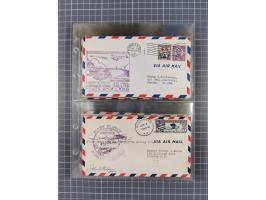 1910/45, Deutsche und internationale Flugpost, 2 Alben mit 430 Briefen, Karten, GZ, Ansichtskarten, dabei Deutsches Reich mit