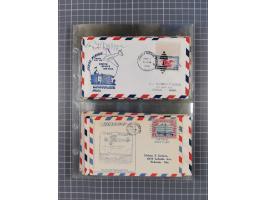 1910/45, Deutsche und internationale Flugpost, 2 Alben mit 430 Briefen, Karten, GZ, Ansichtskarten, dabei Deutsches Reich mit