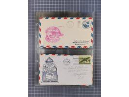 1910/45, Deutsche und internationale Flugpost, 2 Alben mit 430 Briefen, Karten, GZ, Ansichtskarten, dabei Deutsches Reich mit