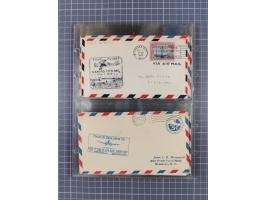 1910/45, Deutsche und internationale Flugpost, 2 Alben mit 430 Briefen, Karten, GZ, Ansichtskarten, dabei Deutsches Reich mit