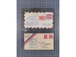 1910/45, Deutsche und internationale Flugpost, 2 Alben mit 430 Briefen, Karten, GZ, Ansichtskarten, dabei Deutsches Reich mit