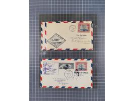 1910/45, Deutsche und internationale Flugpost, 2 Alben mit 430 Briefen, Karten, GZ, Ansichtskarten, dabei Deutsches Reich mit