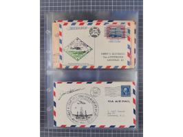 1910/45, Deutsche und internationale Flugpost, 2 Alben mit 430 Briefen, Karten, GZ, Ansichtskarten, dabei Deutsches Reich mit