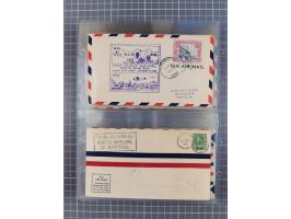 1910/45, Deutsche und internationale Flugpost, 2 Alben mit 430 Briefen, Karten, GZ, Ansichtskarten, dabei Deutsches Reich mit