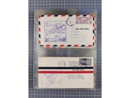 1910/45, Deutsche und internationale Flugpost, 2 Alben mit 430 Briefen, Karten, GZ, Ansichtskarten, dabei Deutsches Reich mit