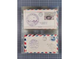 1910/45, Deutsche und internationale Flugpost, 2 Alben mit 430 Briefen, Karten, GZ, Ansichtskarten, dabei Deutsches Reich mit