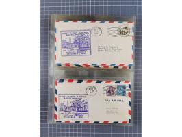 1910/45, Deutsche und internationale Flugpost, 2 Alben mit 430 Briefen, Karten, GZ, Ansichtskarten, dabei Deutsches Reich mit