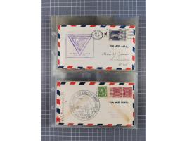 1910/45, Deutsche und internationale Flugpost, 2 Alben mit 430 Briefen, Karten, GZ, Ansichtskarten, dabei Deutsches Reich mit