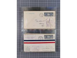 1910/45, Deutsche und internationale Flugpost, 2 Alben mit 430 Briefen, Karten, GZ, Ansichtskarten, dabei Deutsches Reich mit