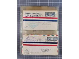 1910/45, Deutsche und internationale Flugpost, 2 Alben mit 430 Briefen, Karten, GZ, Ansichtskarten, dabei Deutsches Reich mit