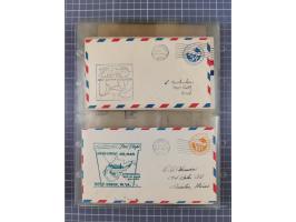 1910/45, Deutsche und internationale Flugpost, 2 Alben mit 430 Briefen, Karten, GZ, Ansichtskarten, dabei Deutsches Reich mit