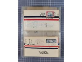 1910/45, Deutsche und internationale Flugpost, 2 Alben mit 430 Briefen, Karten, GZ, Ansichtskarten, dabei Deutsches Reich mit