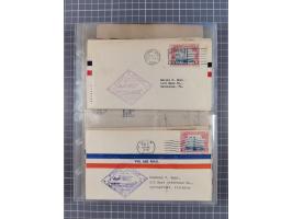 1910/45, Deutsche und internationale Flugpost, 2 Alben mit 430 Briefen, Karten, GZ, Ansichtskarten, dabei Deutsches Reich mit