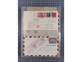 1910/45, Deutsche und internationale Flugpost, 2 Alben mit 430 Briefen, Karten, GZ, Ansichtskarten, dabei Deutsches Reich mit