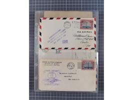 1910/45, Deutsche und internationale Flugpost, 2 Alben mit 430 Briefen, Karten, GZ, Ansichtskarten, dabei Deutsches Reich mit