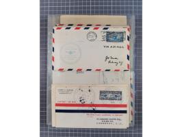 1910/45, Deutsche und internationale Flugpost, 2 Alben mit 430 Briefen, Karten, GZ, Ansichtskarten, dabei Deutsches Reich mit