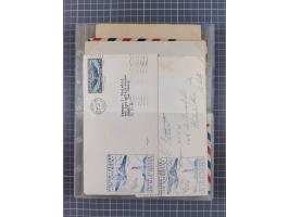 1910/45, Deutsche und internationale Flugpost, 2 Alben mit 430 Briefen, Karten, GZ, Ansichtskarten, dabei Deutsches Reich mit