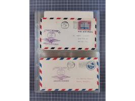 1910/45, Deutsche und internationale Flugpost, 2 Alben mit 430 Briefen, Karten, GZ, Ansichtskarten, dabei Deutsches Reich mit