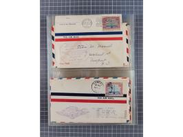 1910/45, Deutsche und internationale Flugpost, 2 Alben mit 430 Briefen, Karten, GZ, Ansichtskarten, dabei Deutsches Reich mit