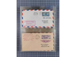 1910/45, Deutsche und internationale Flugpost, 2 Alben mit 430 Briefen, Karten, GZ, Ansichtskarten, dabei Deutsches Reich mit