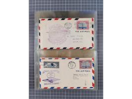 1910/45, Deutsche und internationale Flugpost, 2 Alben mit 430 Briefen, Karten, GZ, Ansichtskarten, dabei Deutsches Reich mit