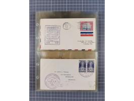 1910/45, Deutsche und internationale Flugpost, 2 Alben mit 430 Briefen, Karten, GZ, Ansichtskarten, dabei Deutsches Reich mit