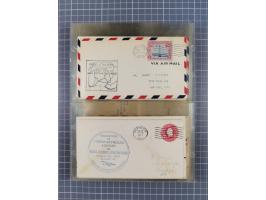 1910/45, Deutsche und internationale Flugpost, 2 Alben mit 430 Briefen, Karten, GZ, Ansichtskarten, dabei Deutsches Reich mit