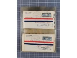 1910/45, Deutsche und internationale Flugpost, 2 Alben mit 430 Briefen, Karten, GZ, Ansichtskarten, dabei Deutsches Reich mit