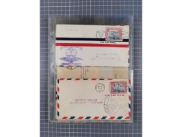 1910/45, Deutsche und internationale Flugpost, 2 Alben mit 430 Briefen, Karten, GZ, Ansichtskarten, dabei Deutsches Reich mit