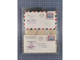 1910/45, Deutsche und internationale Flugpost, 2 Alben mit 430 Briefen, Karten, GZ, Ansichtskarten, dabei Deutsches Reich mit