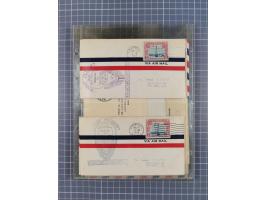 1910/45, Deutsche und internationale Flugpost, 2 Alben mit 430 Briefen, Karten, GZ, Ansichtskarten, dabei Deutsches Reich mit